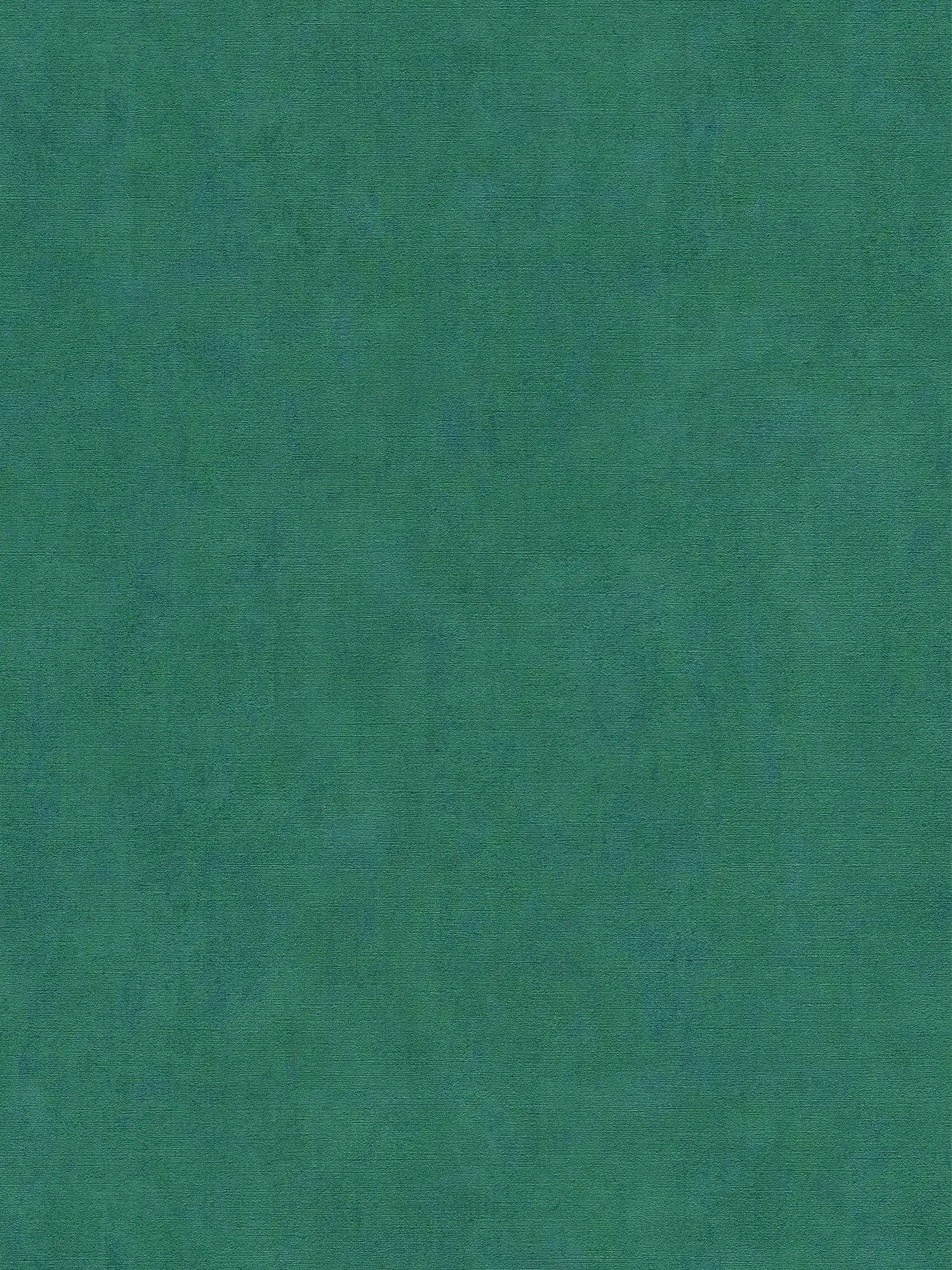 Papier peint vert émeraude chiné avec effet métallique bleu - bleu, vert
