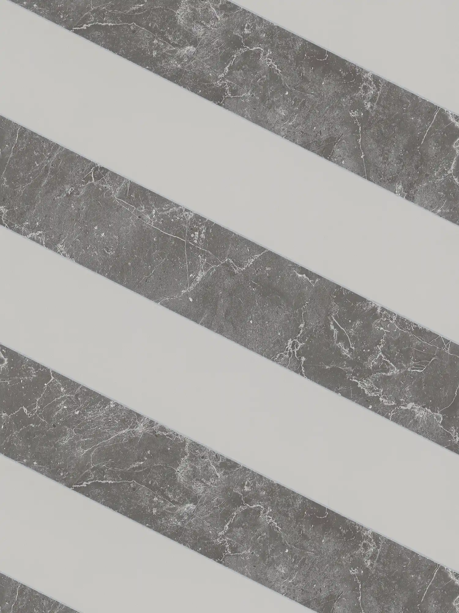Papier peint à rayures imitation marbre Design by MICHALSKY - gris
