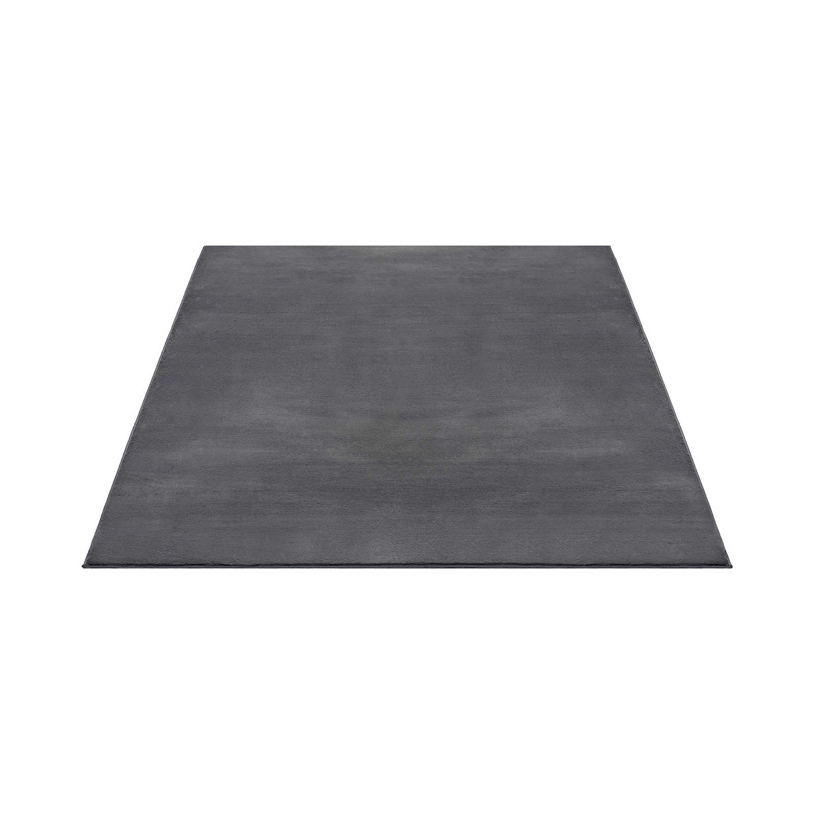 Zacht hoogpolig tapijt in antraciet - 280 x 200 cm
