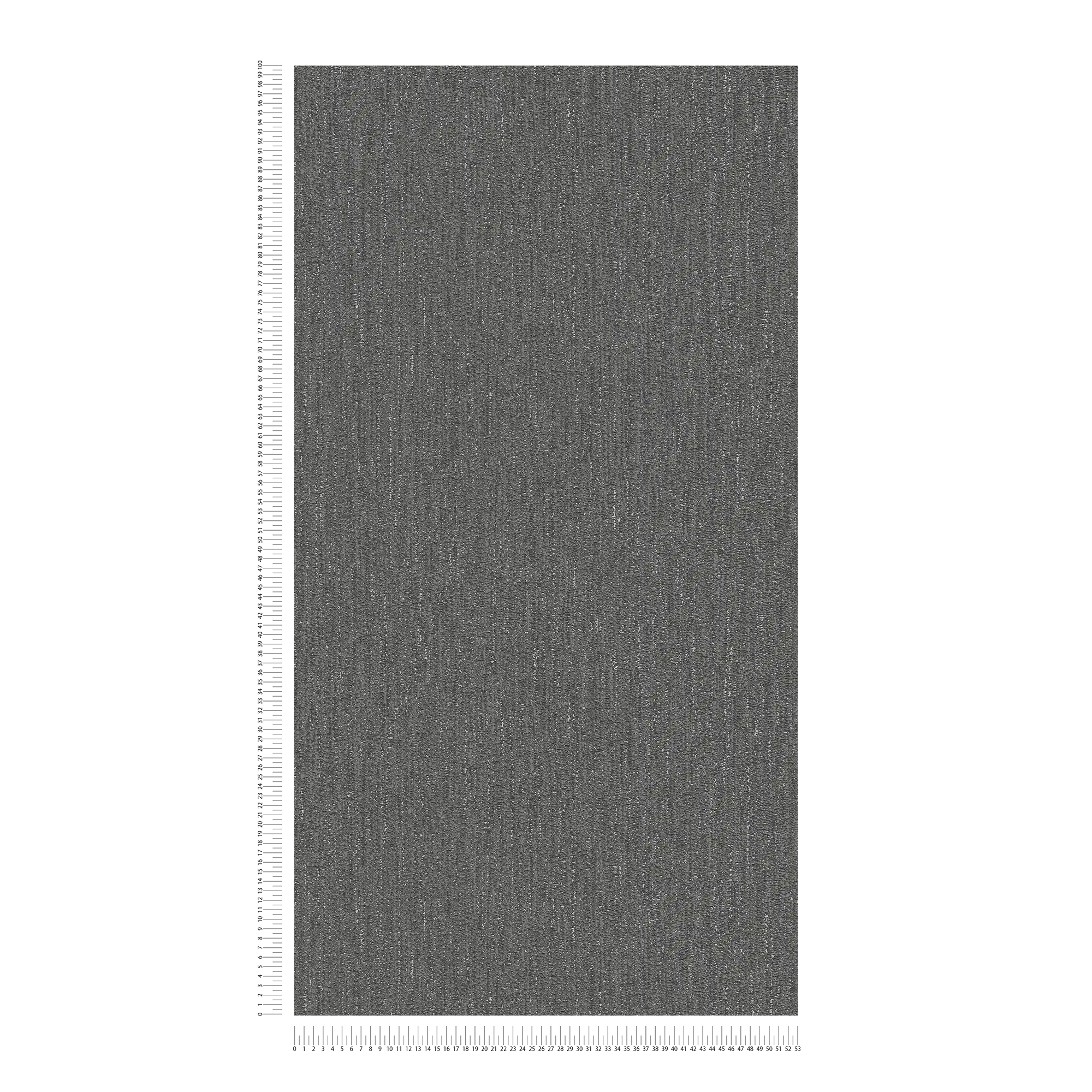             Papier peint légèrement brillant avec structure tissée - noir, gris, argenté
        