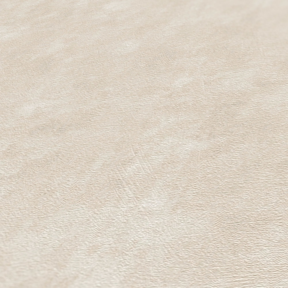             Papel pintado no tejido liso con aspecto y estructura de hormigón - crema, gris
        