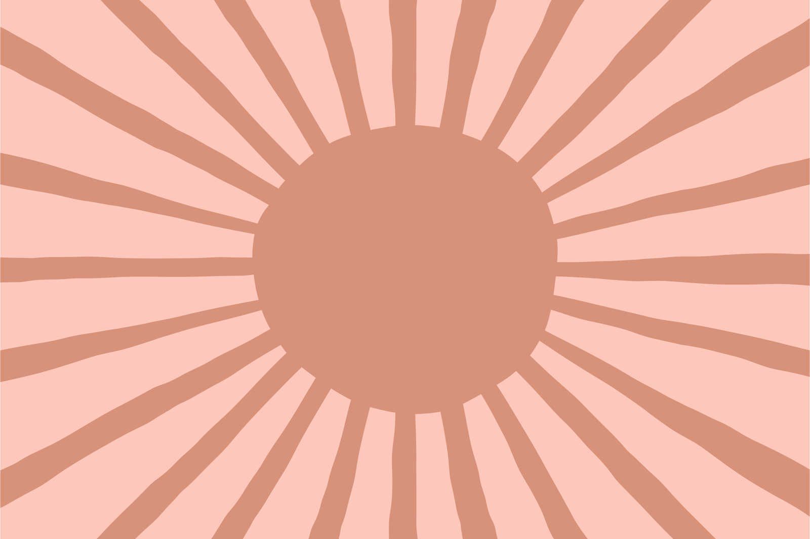             Toile soleil abstrait style peint - 90 cm x 60 cm
        