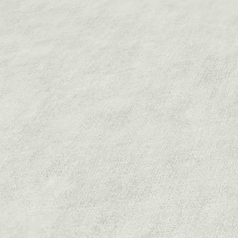             Papel pintado liso de estilo escandinavo con aspecto de lino - gris
        