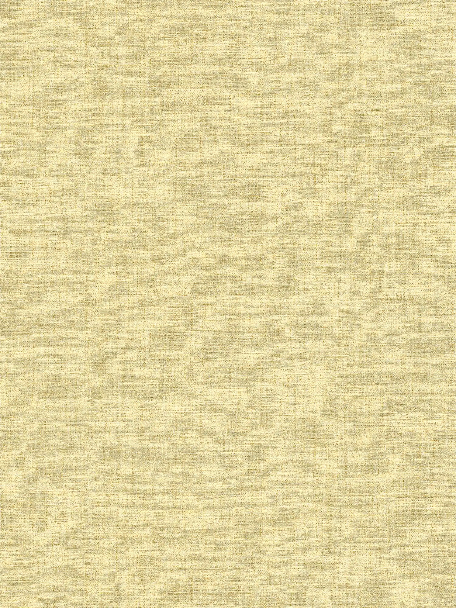 Papier peint aspect textile chiné avec structure - jaune
