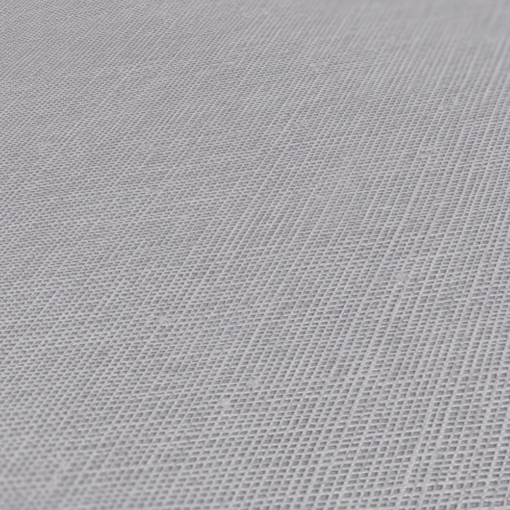             Papel pintado no tejido liso con estructura de lino - gris oscuro
        