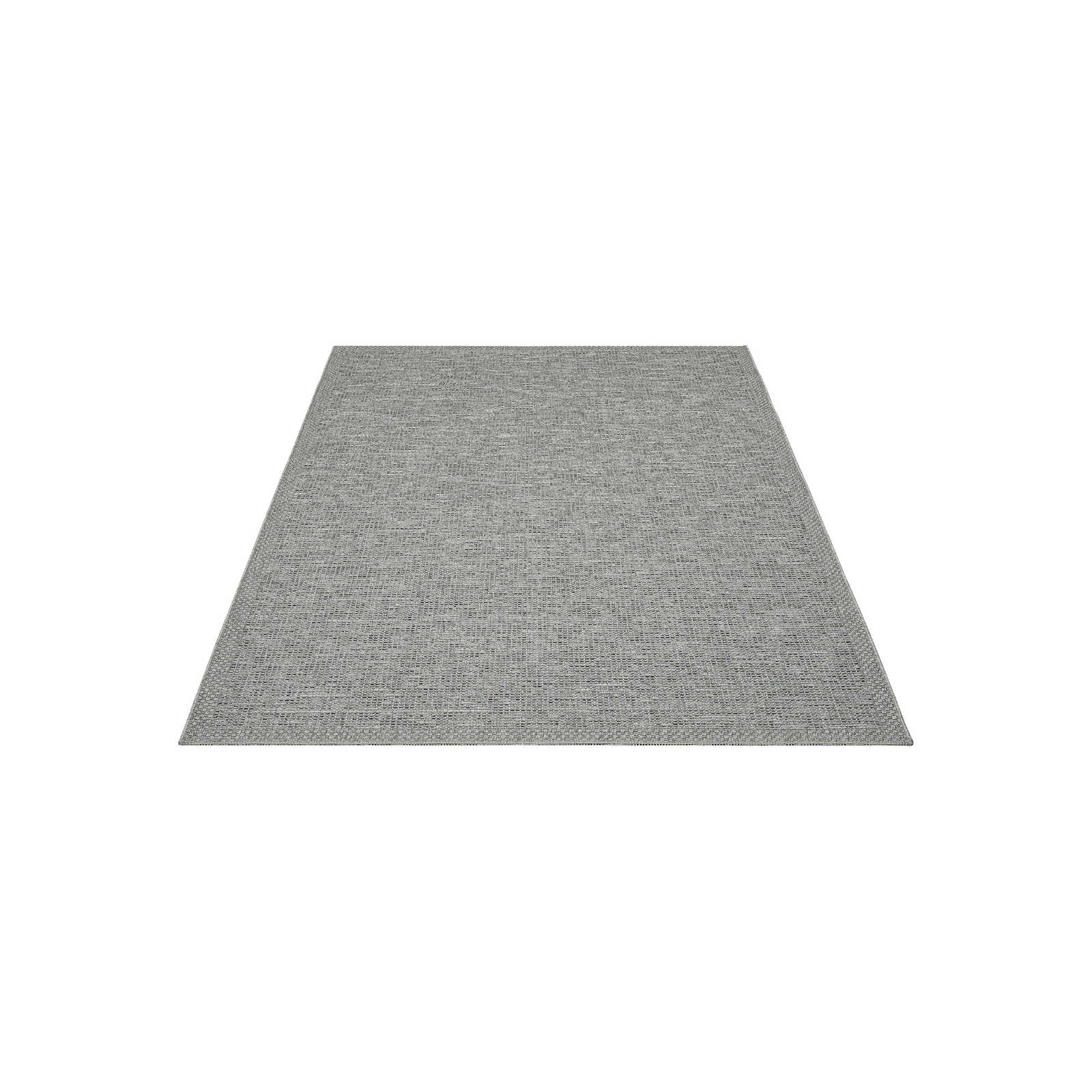 Eenvoudig vloerkleed voor buiten in grijs - 200 x 140 cm
