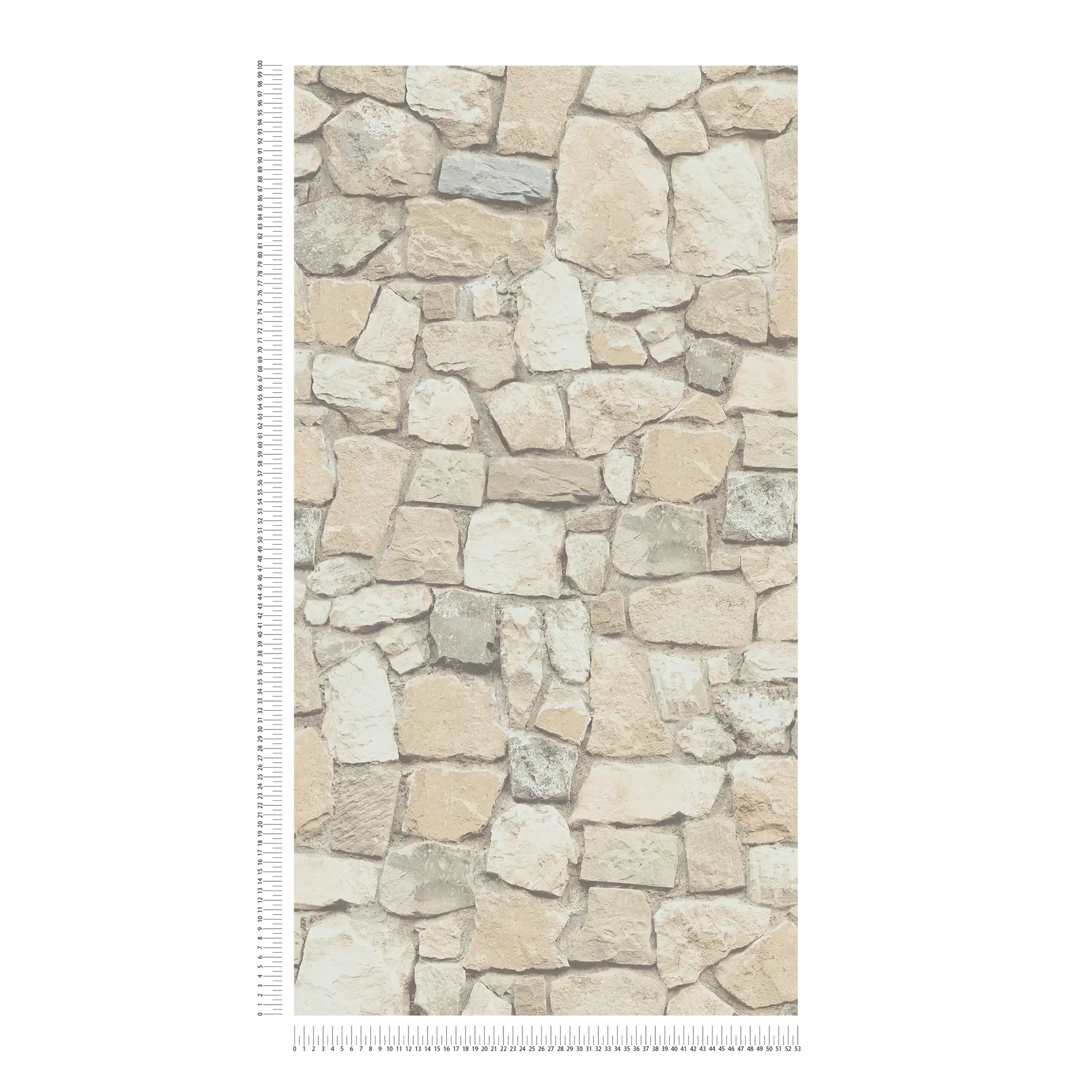             Self-adhesive wallpaper | natural stone look with 3D effect - beige, cream
        