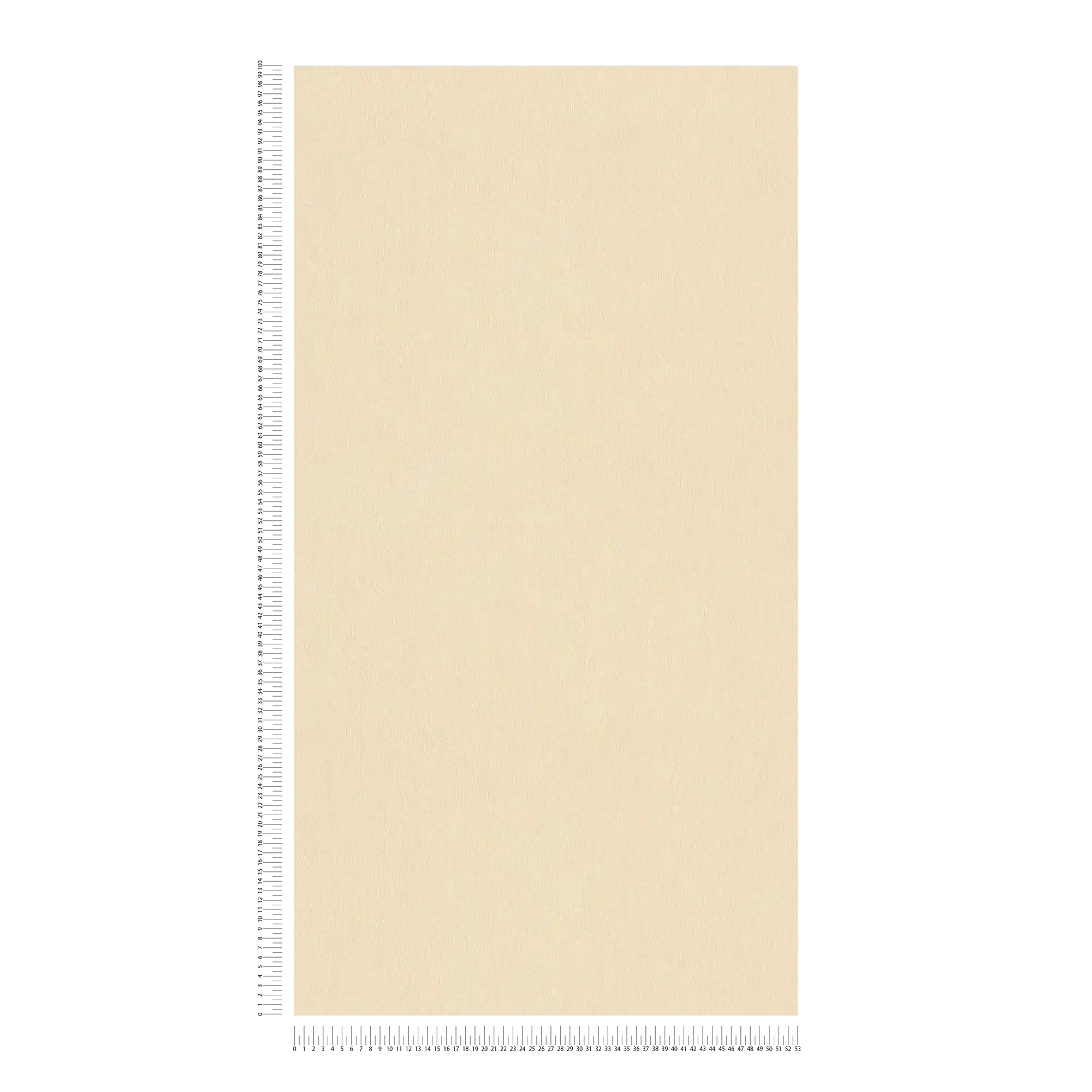             Papier peint crème-beige avec structure colorée & surface lisse
        