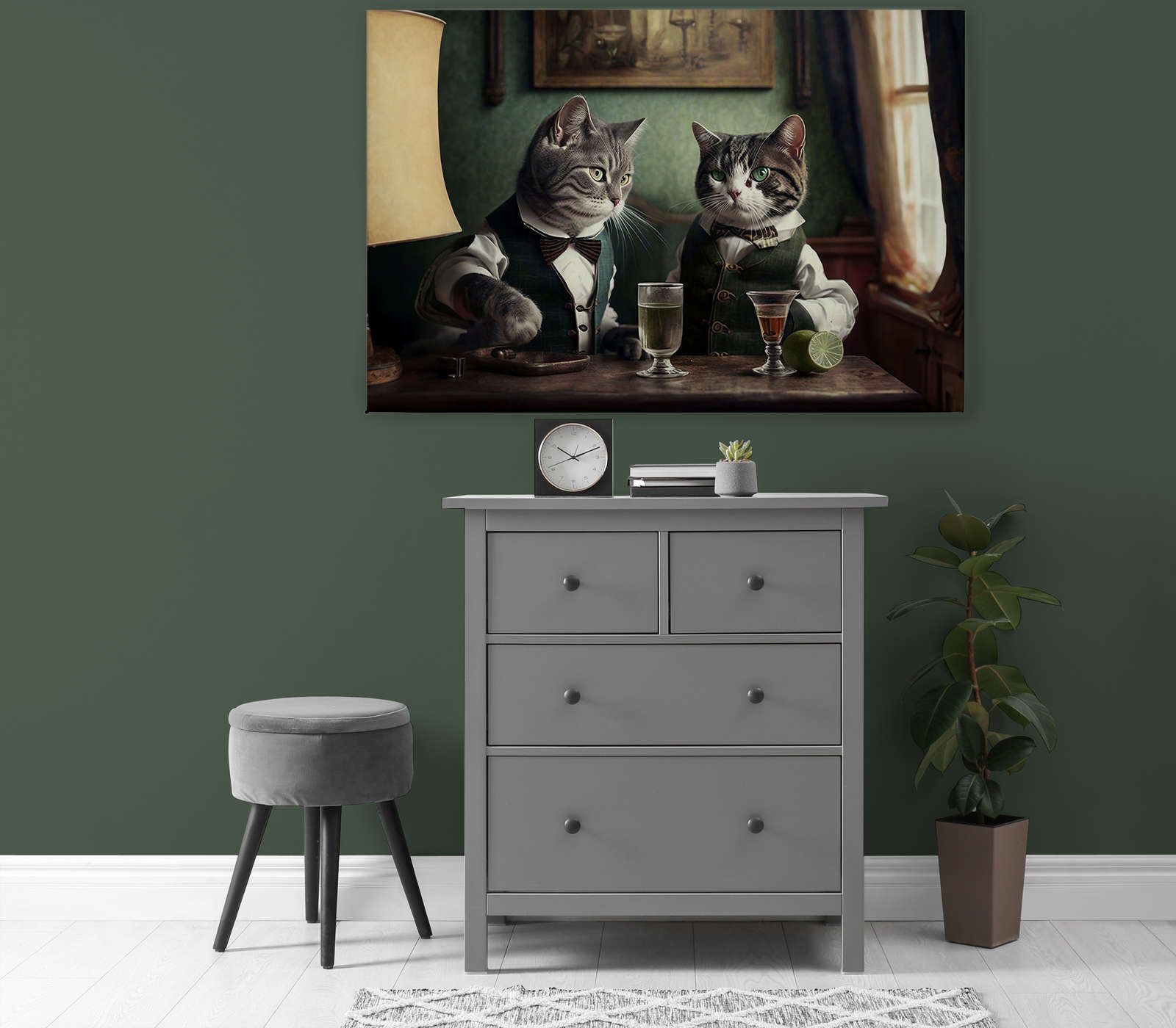             KI Canvas schilderij »Kitty Bar 2« - 120 cm x 80 cm
        