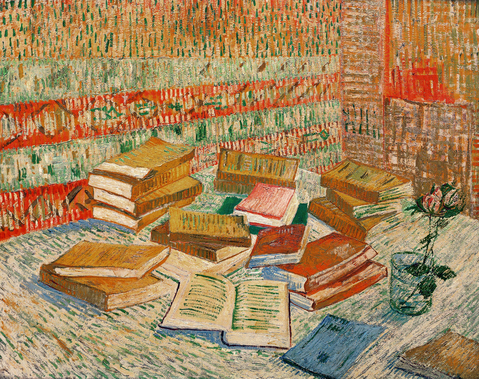             Papier peint panoramique "Les livres jaunes" de Vincent van Gogh
        