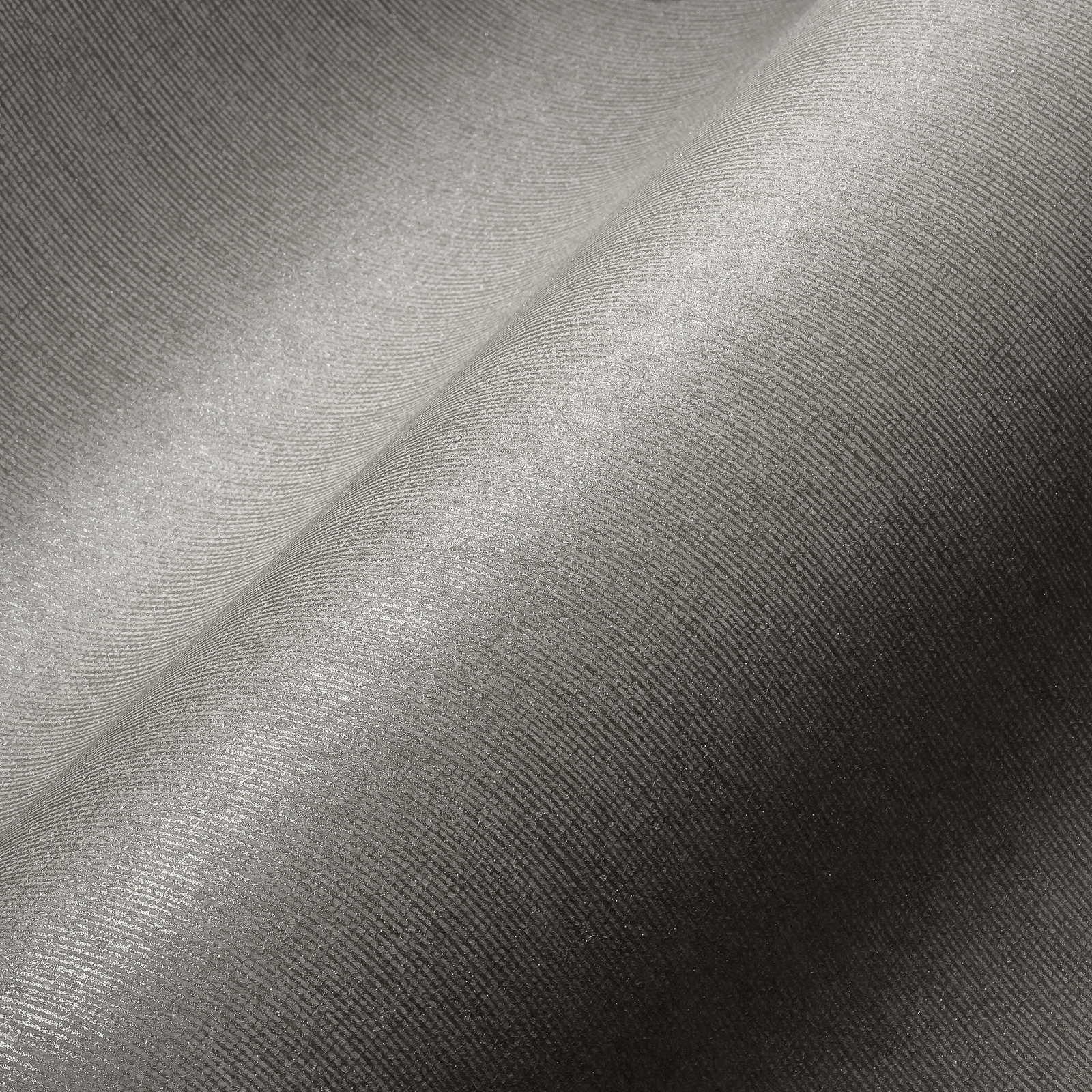            Glansbehang met textielstructuur & glanseffect - grijs, bruin
        