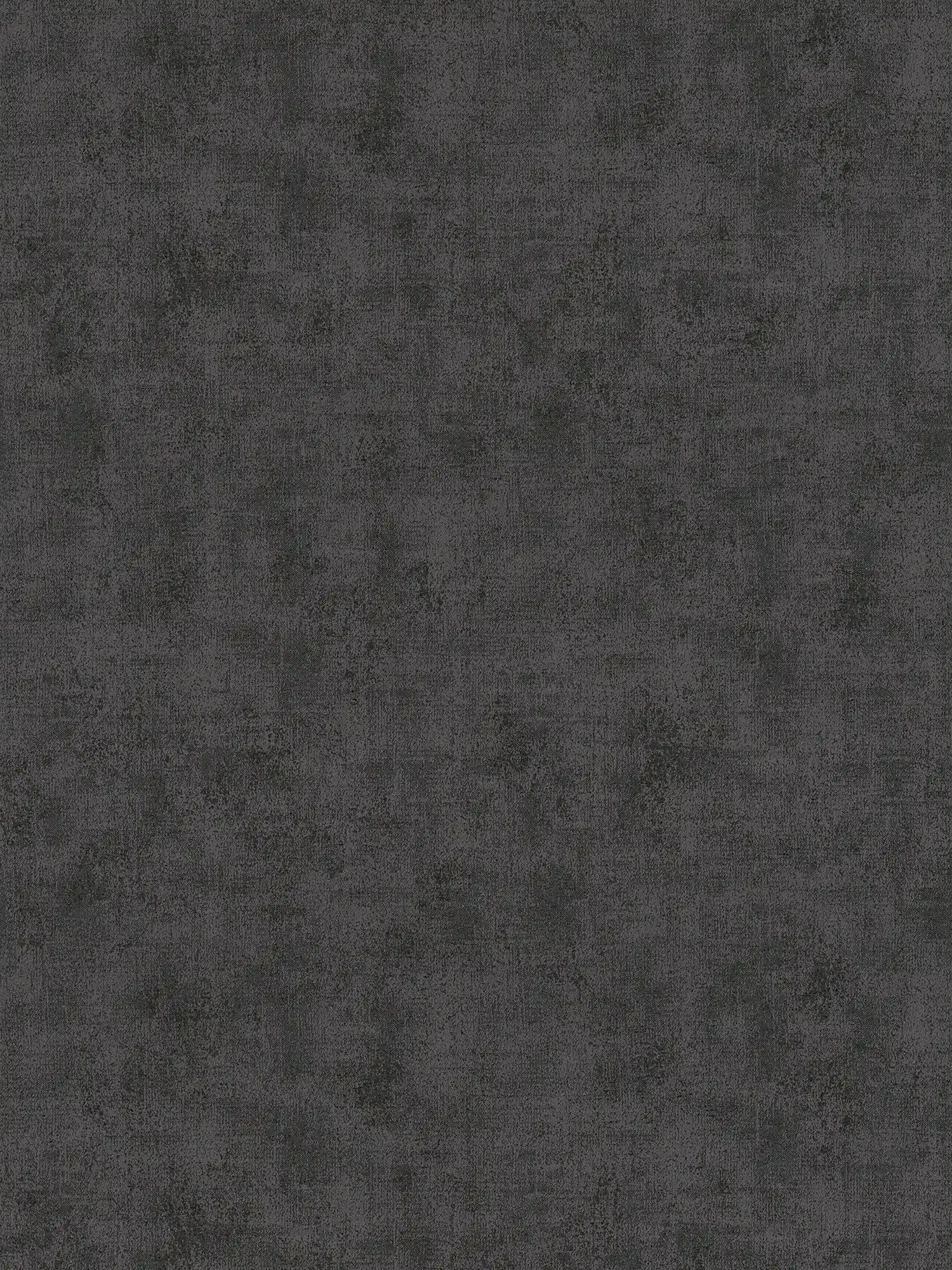 Effen behang met gevlekte structuur look - zwart
