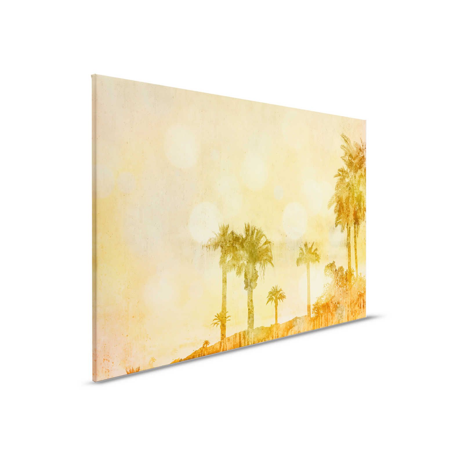         Canvas painting Palm Beach in Sunset with Light Effect - 0,90 m x 0,60 m
    