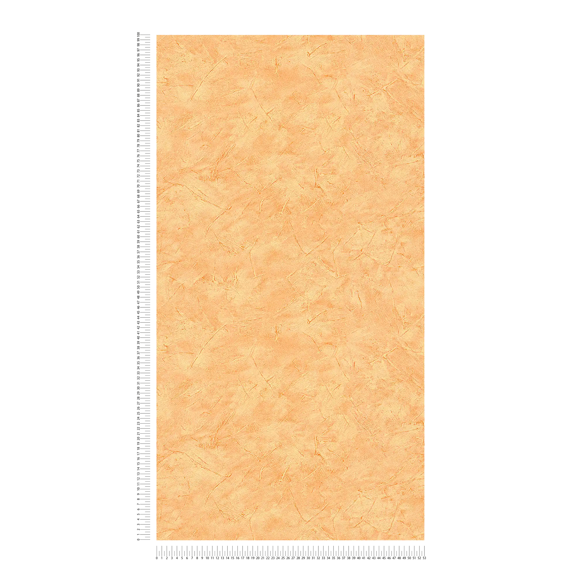             Papier peint effet plâtre avec motif de balayage et de hachures - Orange
        