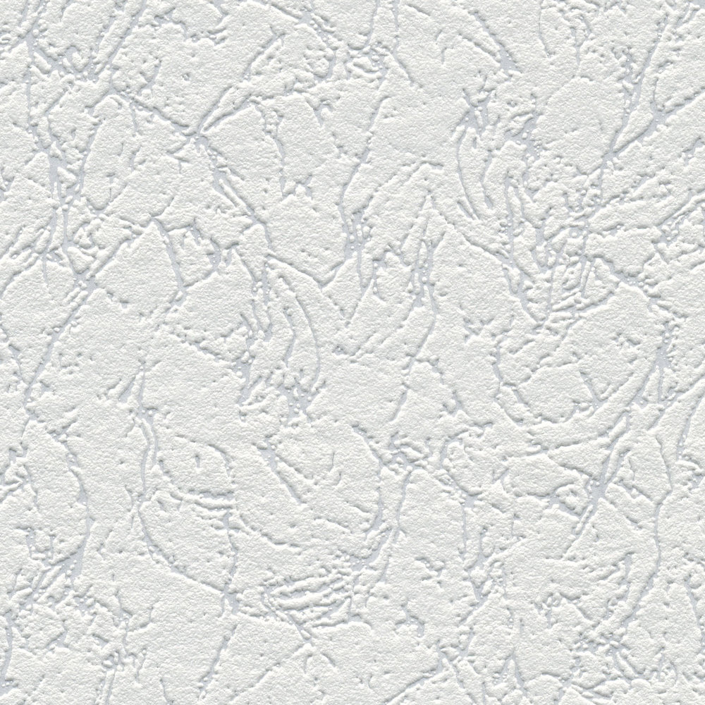             Papier peint à motifs structurés naturels - à peindre, blanc
        