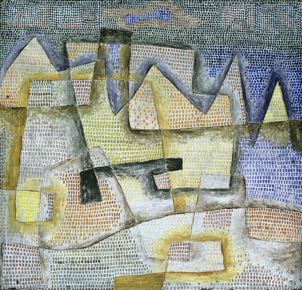             Papier peint panoramique "Côte rocheuse" de Paul Klee
        