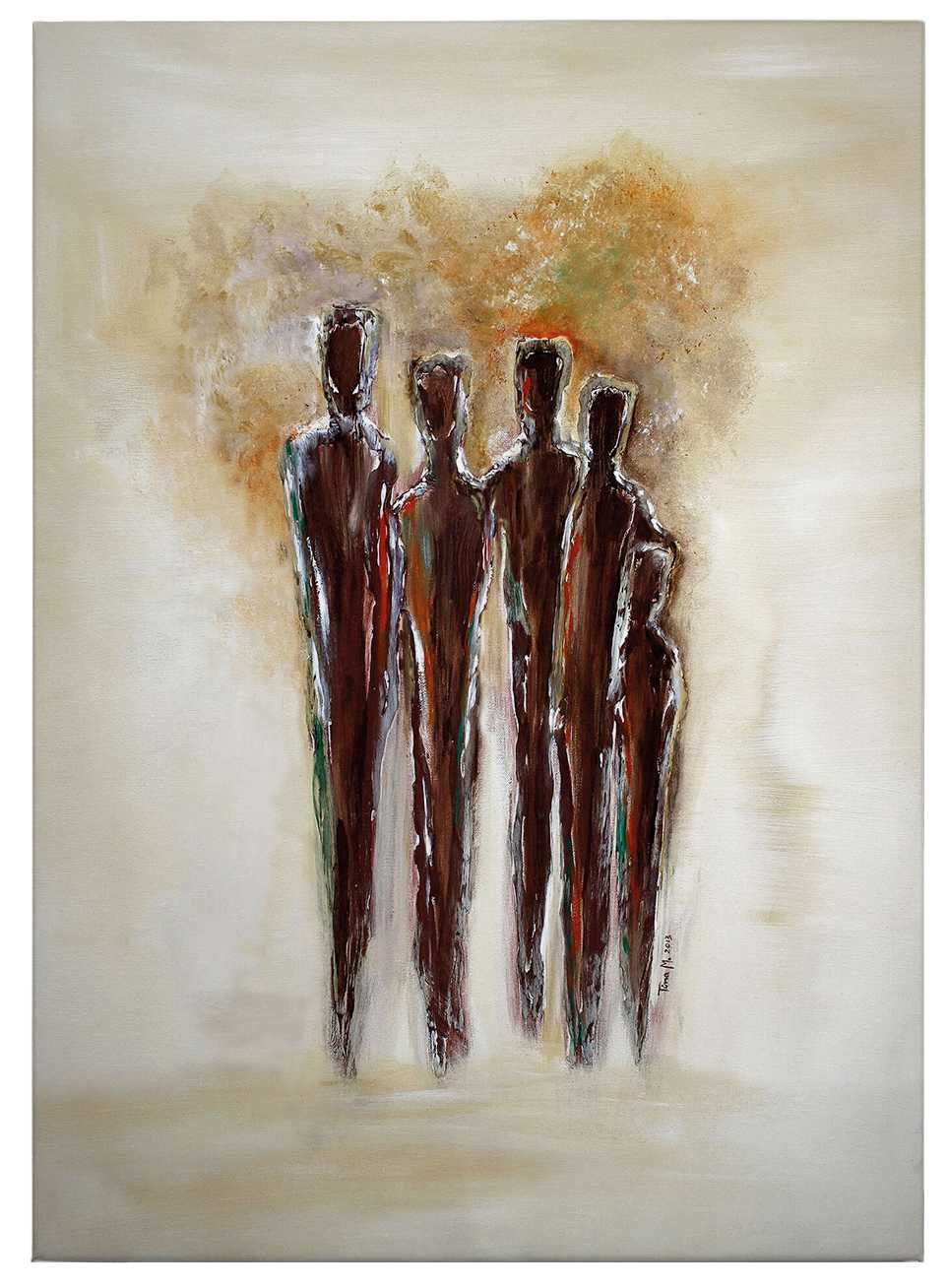             Canvas schilderij Tina Melz "Together 02", staand formaat - 0,50 m x 0,70 m
        