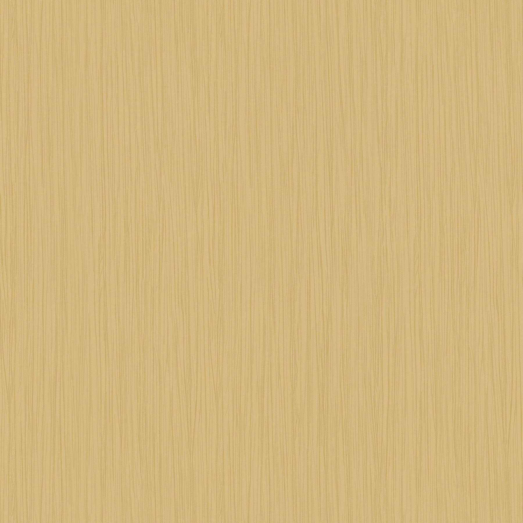 Premium non-woven wallpaper plain with line structure - brown, gold
