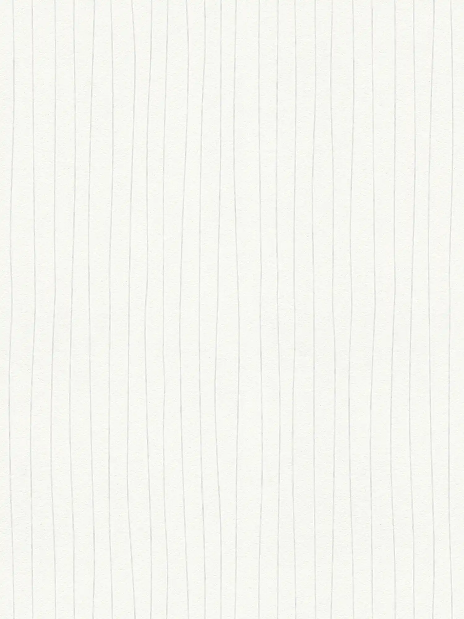 Carta da parati verniciabile con design a linee verticali - Bianco
