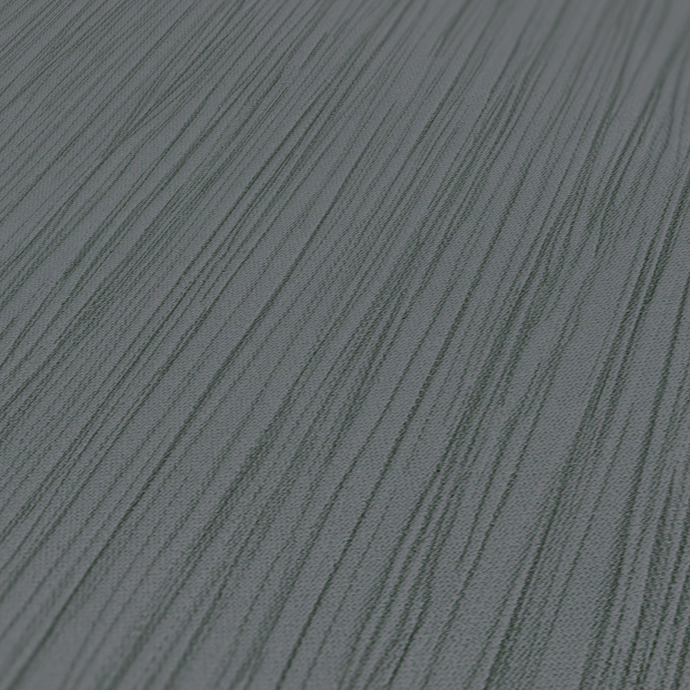            Dark non-woven wallpaper anthracite grey with textured pattern
        