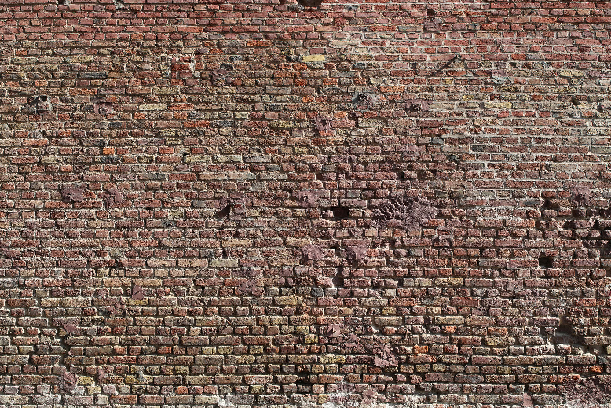             Muurschildering bakstenen muur rustiek, rode bakstenen
        