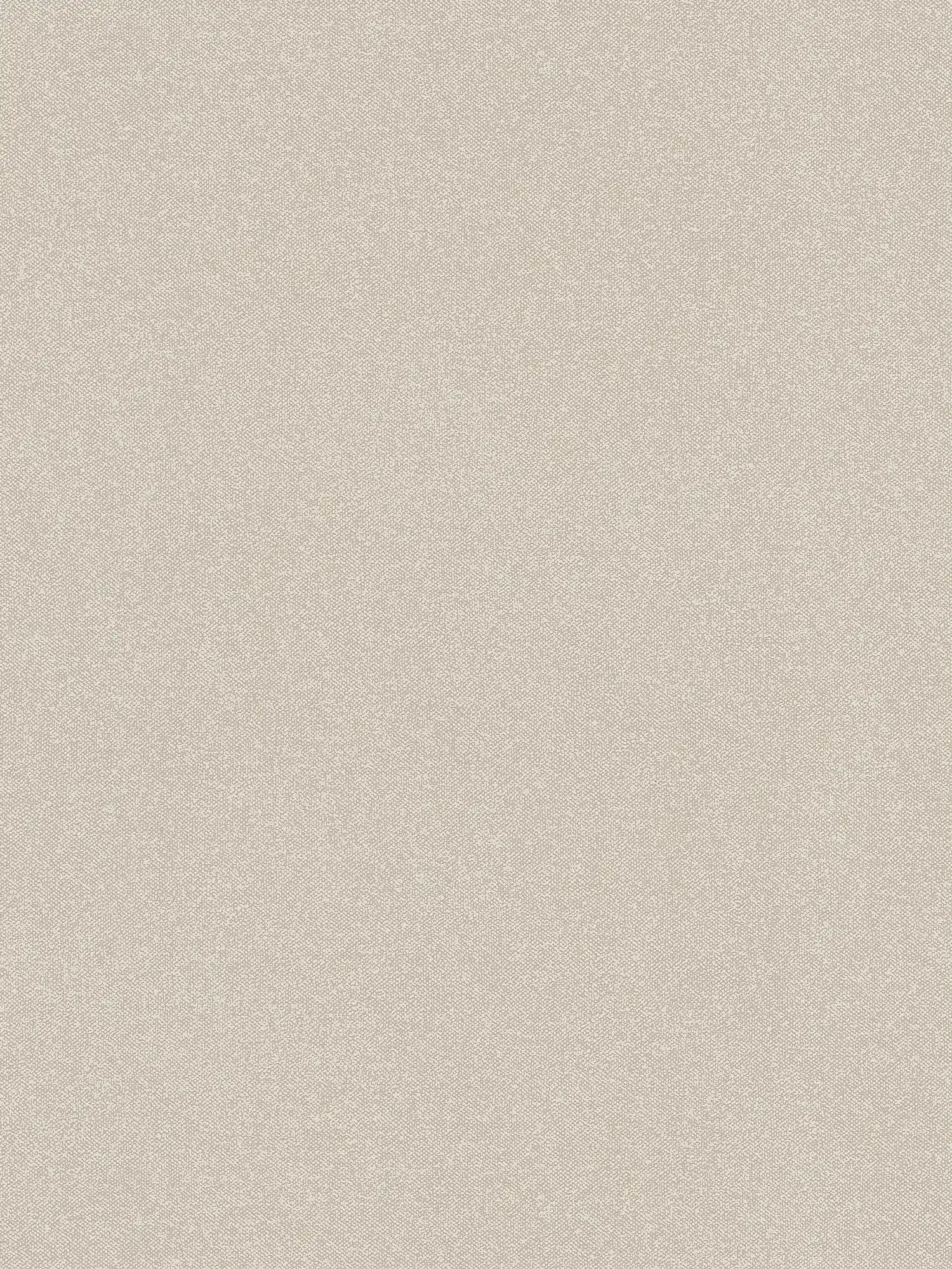 Textile optics wallpaper plain - beige, cream
