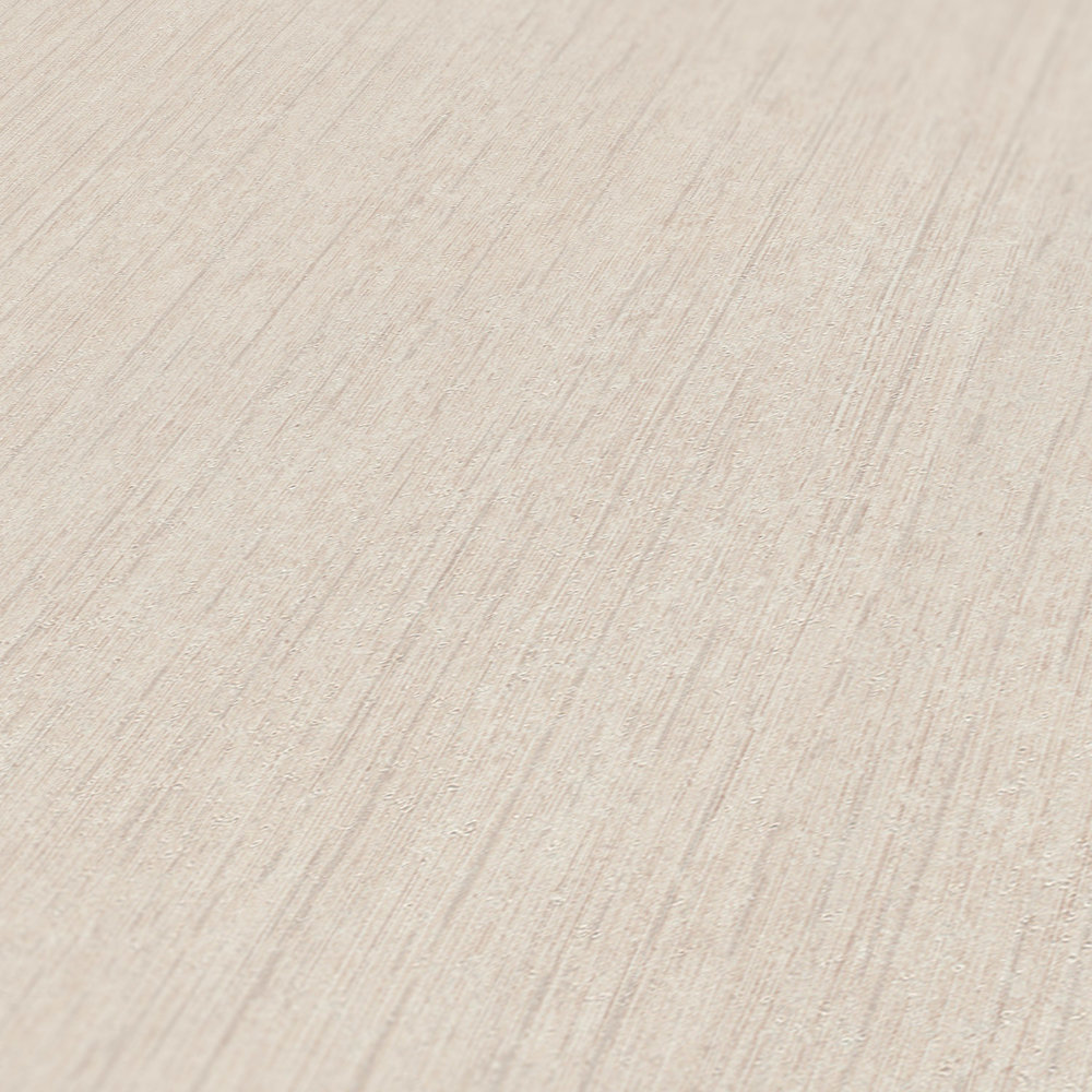            Carta da parati effetto legno beige bambù con struttura in rilievo
        
