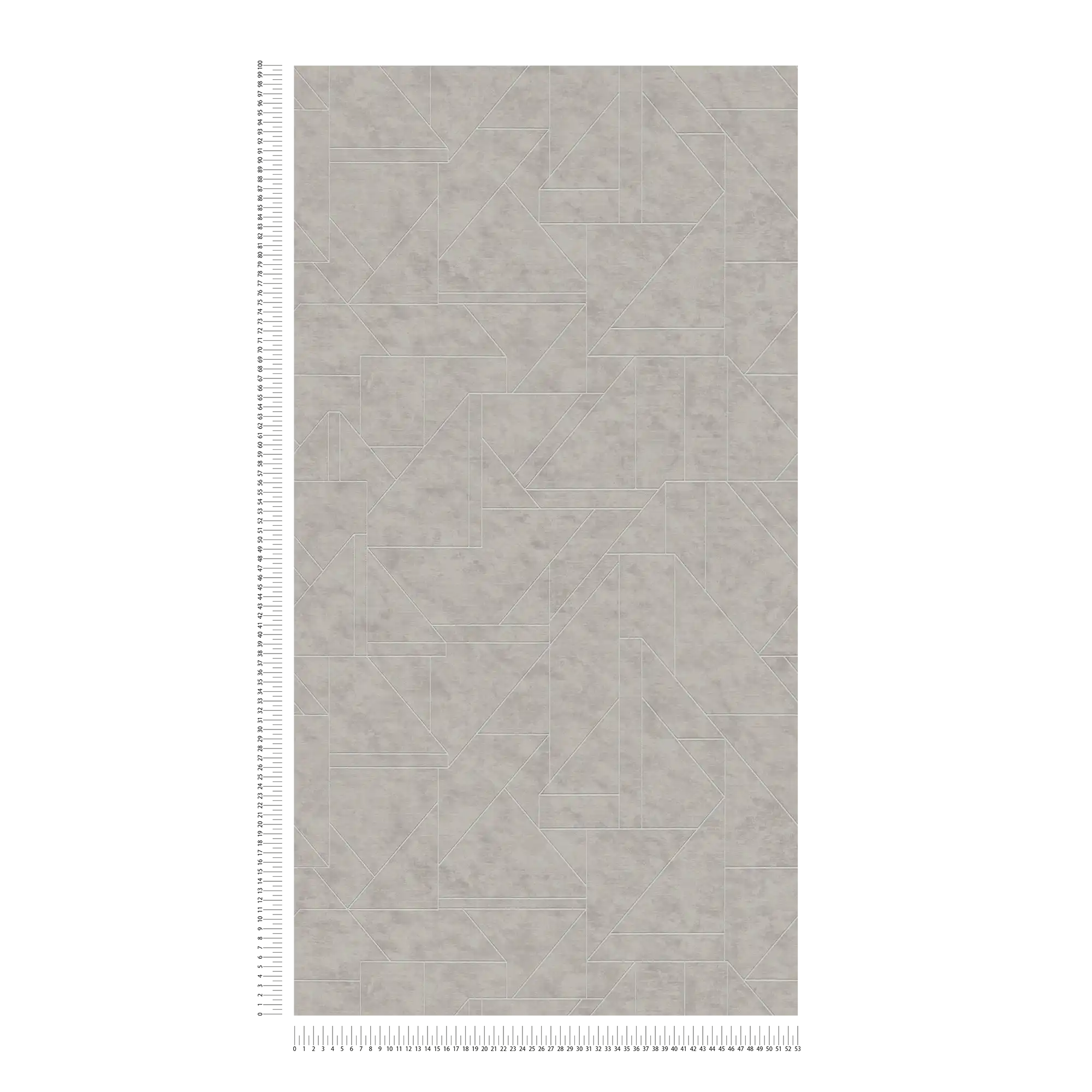             Papier peint intissé graphique à motifs de lignes - gris, argenté
        