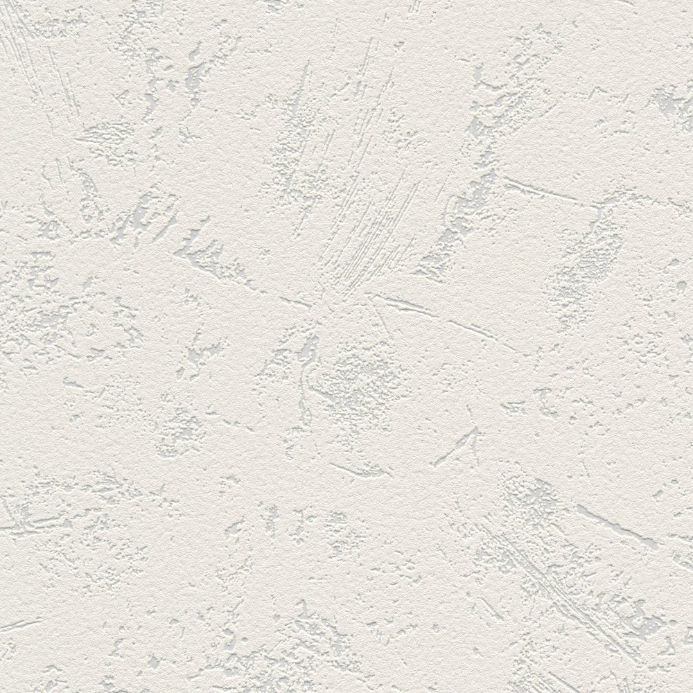             Wallpaper trowel plaster look with wipe texture - white
        