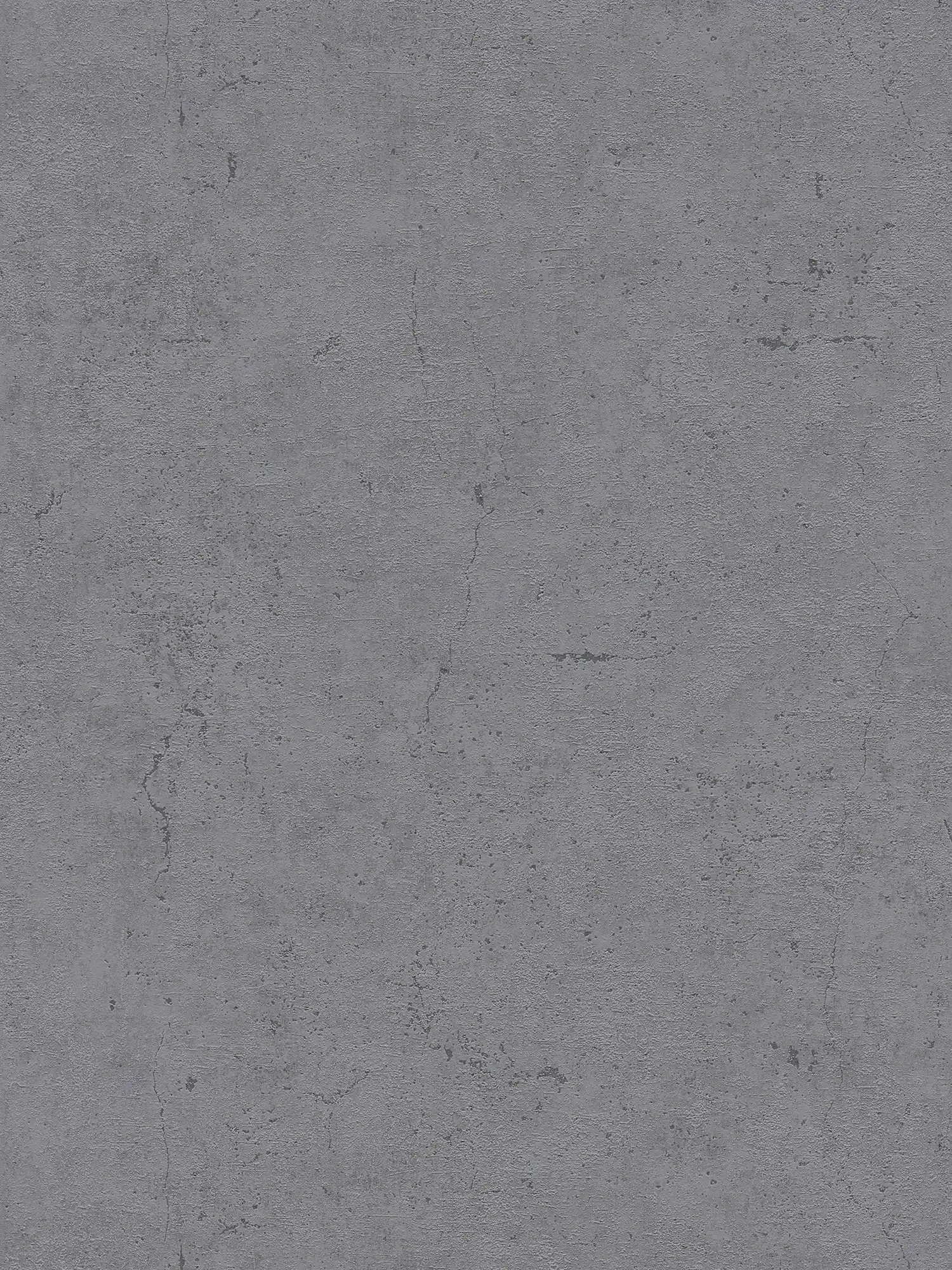 Wallpaper with concrete look, optical cracks & pores - grey
