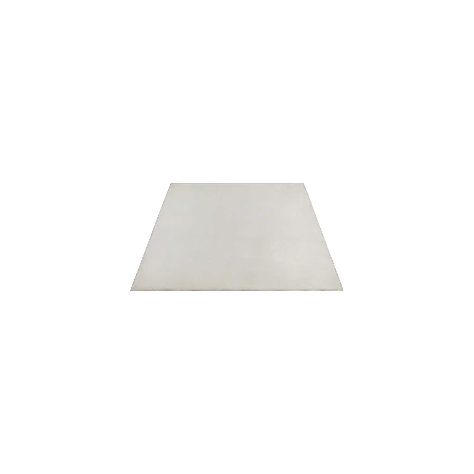Zacht hoogpolig tapijt in crème - 160 x 117 cm
