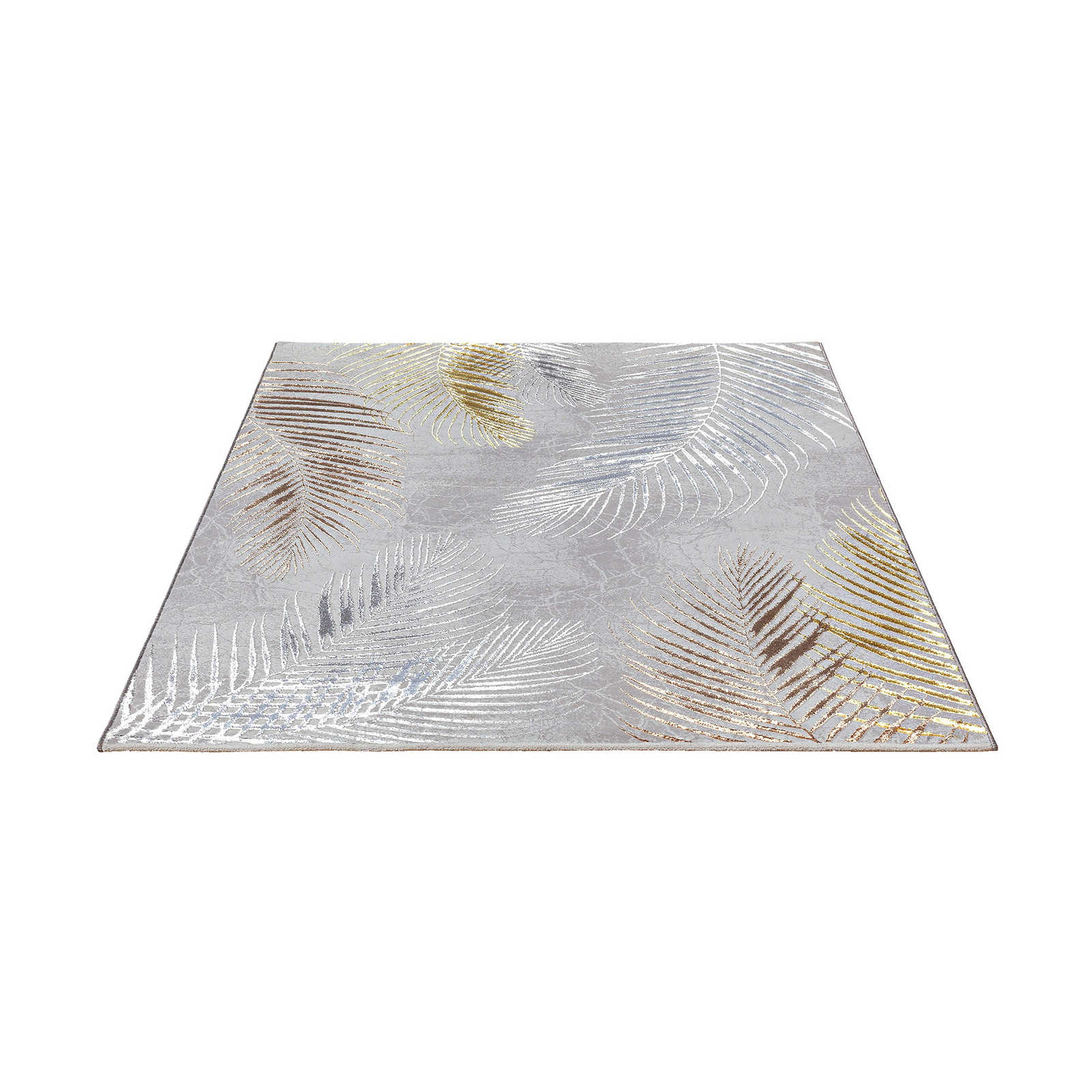 Knuffelzacht hoogpolig tapijt in grijs als loper - 290 x 200 cm
