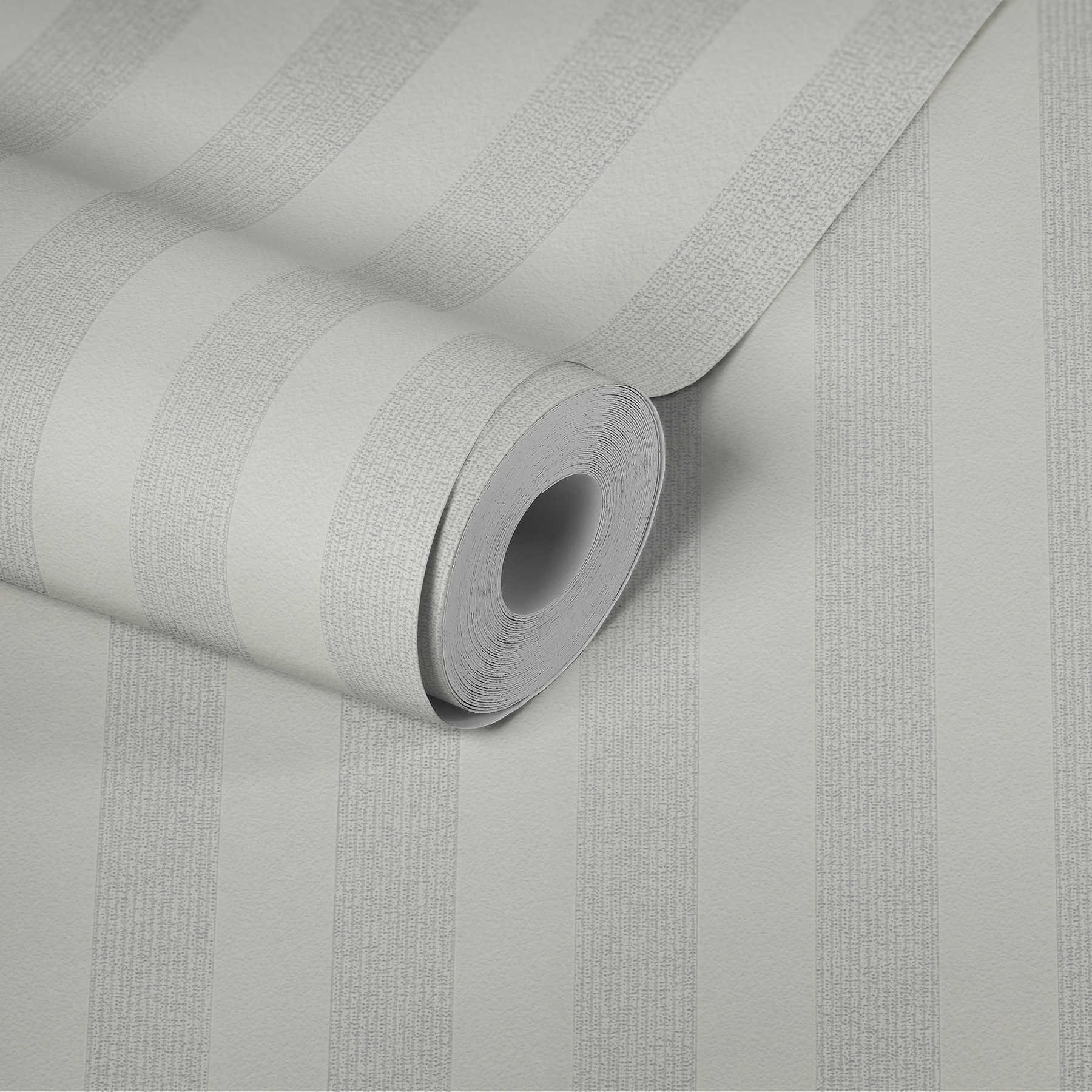             Structured wallpaper stripe pattern, textures - paintable, white
        