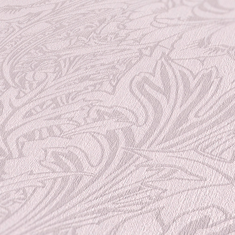             Floral wallpaper art nouveau pattern, plain & matt
        