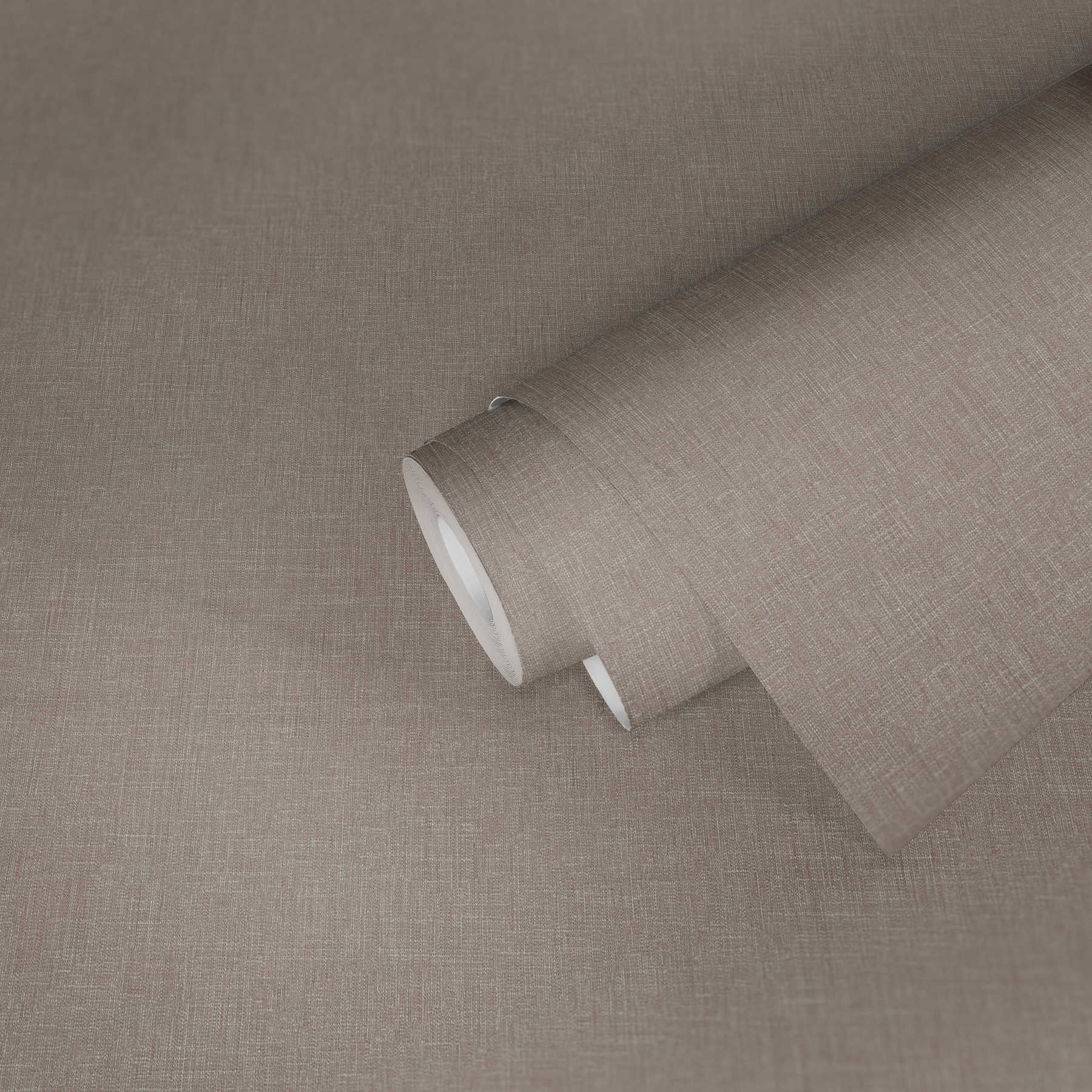             Papier peint chiné gris avec aspect textile & structure
        