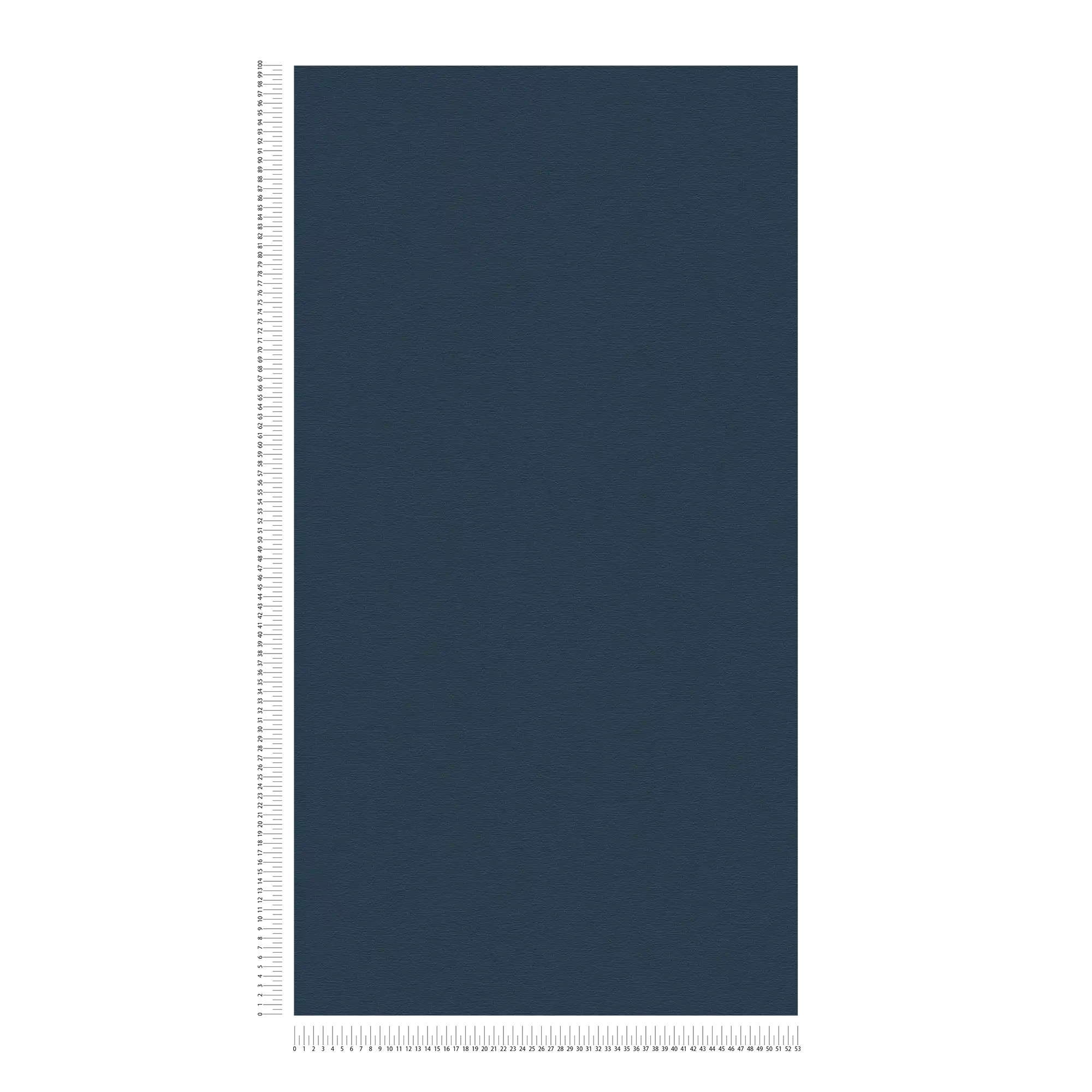             Carta da parati scura struttura in lino, uni & seta opaca - blu
        