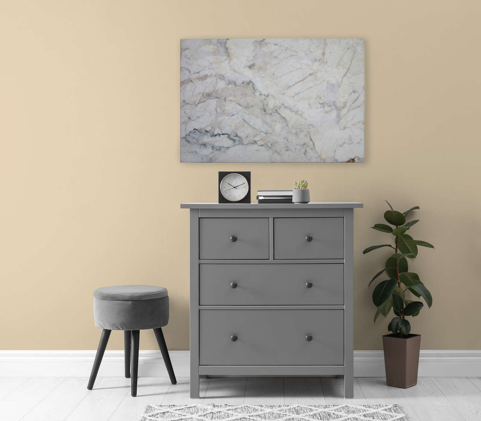             Canvas painting realistic & large marble - 0,90 m x 0,60 m
        