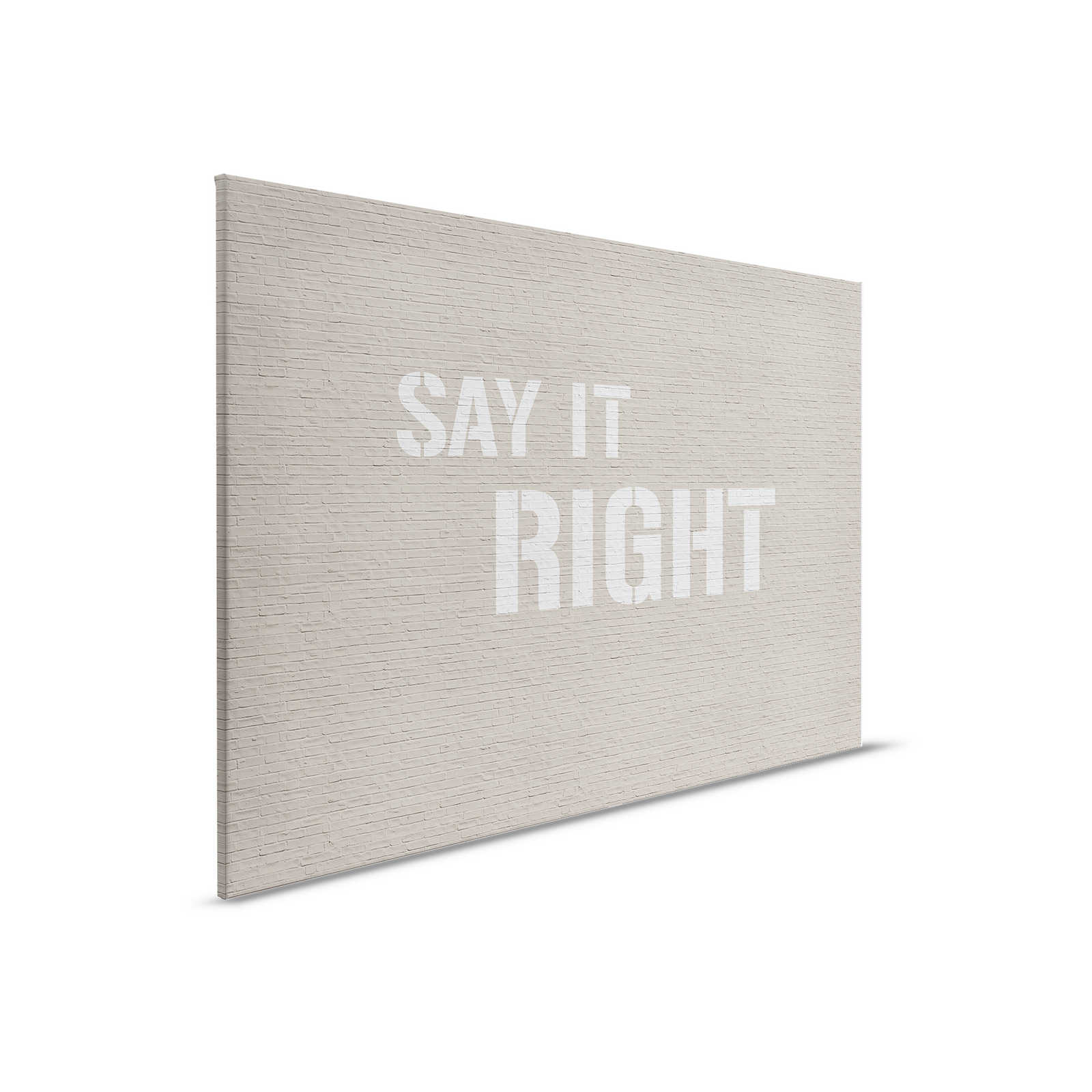         Message 2 - Beige clinker wall with saying as canvas picture - 0.90 m x 0.60 m
    
