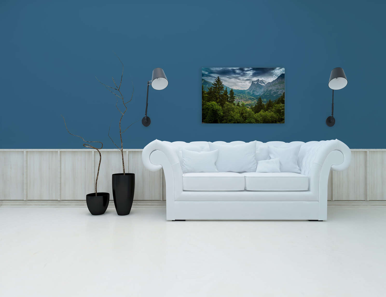            Canvas with mountain landscape - 0.90 m x 0.60 m
        