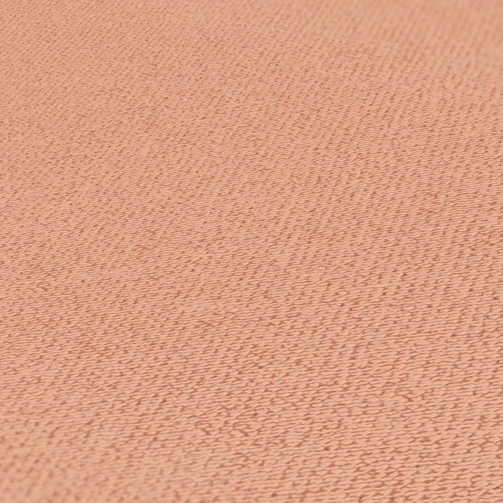             Papier peint intissé avec structure en lin mat & chiné - orange
        