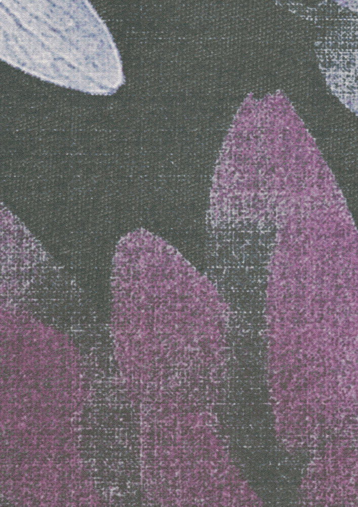             Wallpaper novelty | dark motif wallpaper flowers in painting style
        