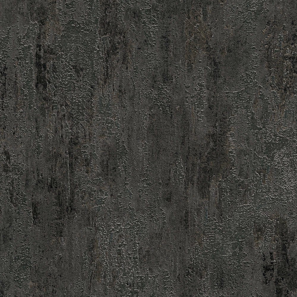             Rustiek structuurbehang metaallook antraciet - zwart, zilver, grijs
        