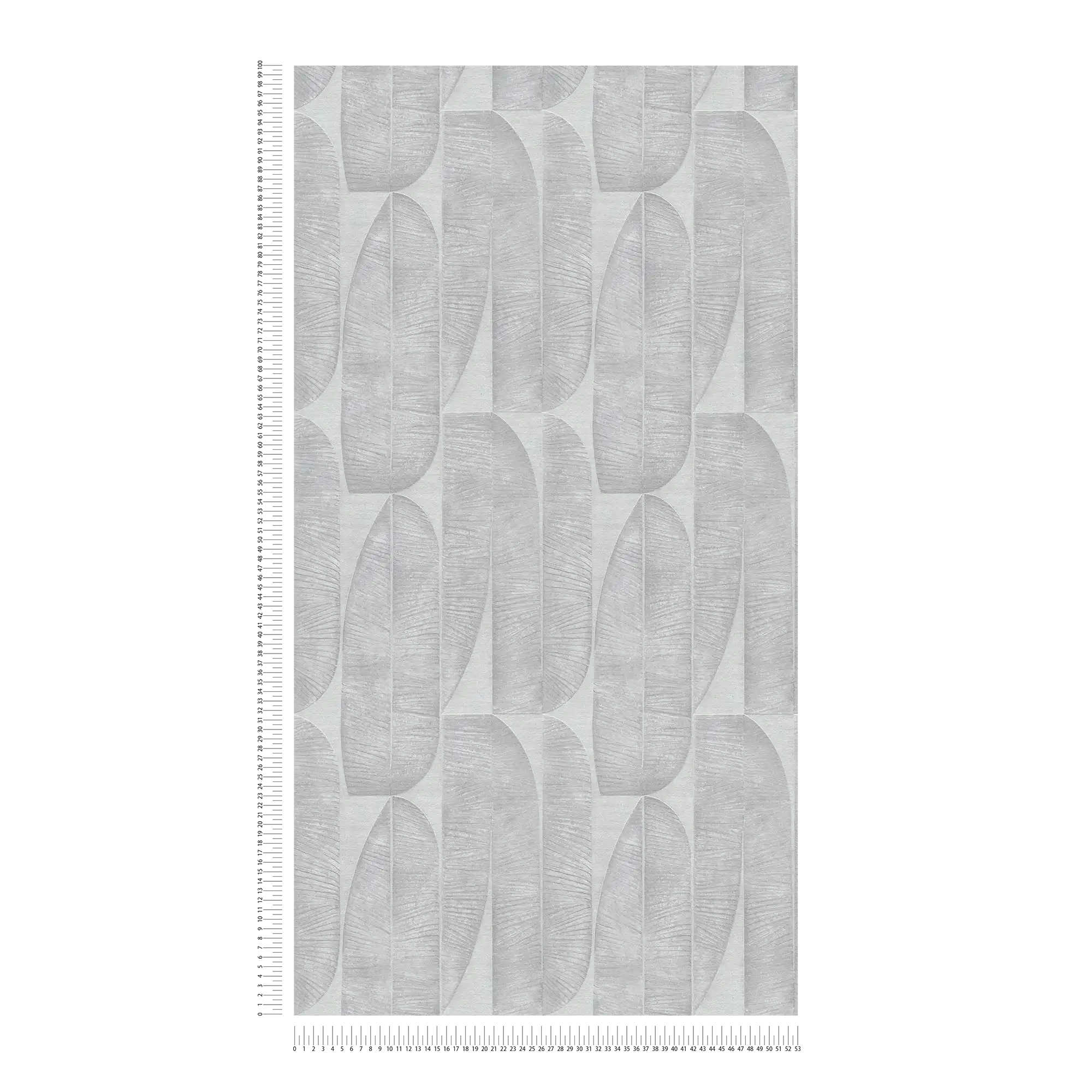             papier peint en papier à motifs géométriques de feuilles - gris
        