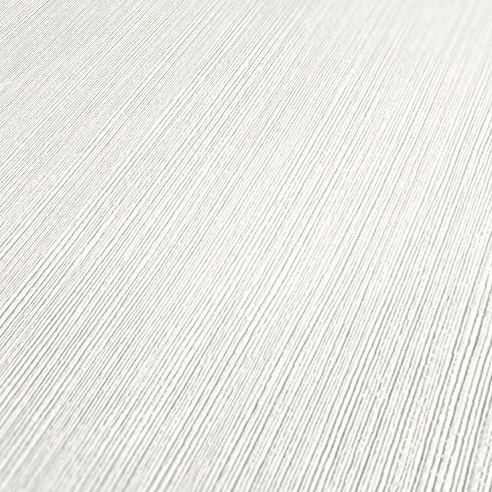             Papel pintado no tejido con efecto de textura, liso y blanco mate
        