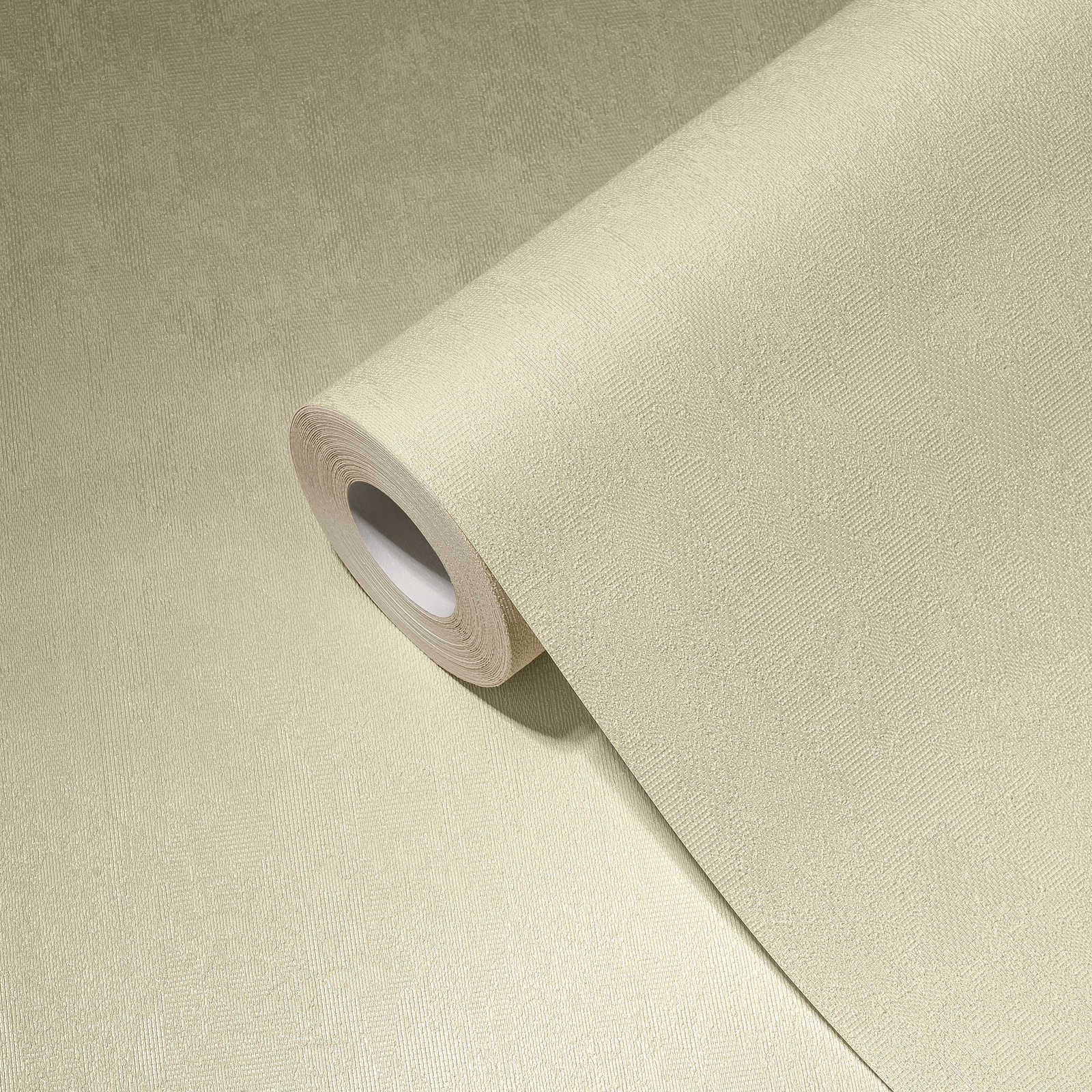             Neutral plain wallpaper with textured surface - cream
        