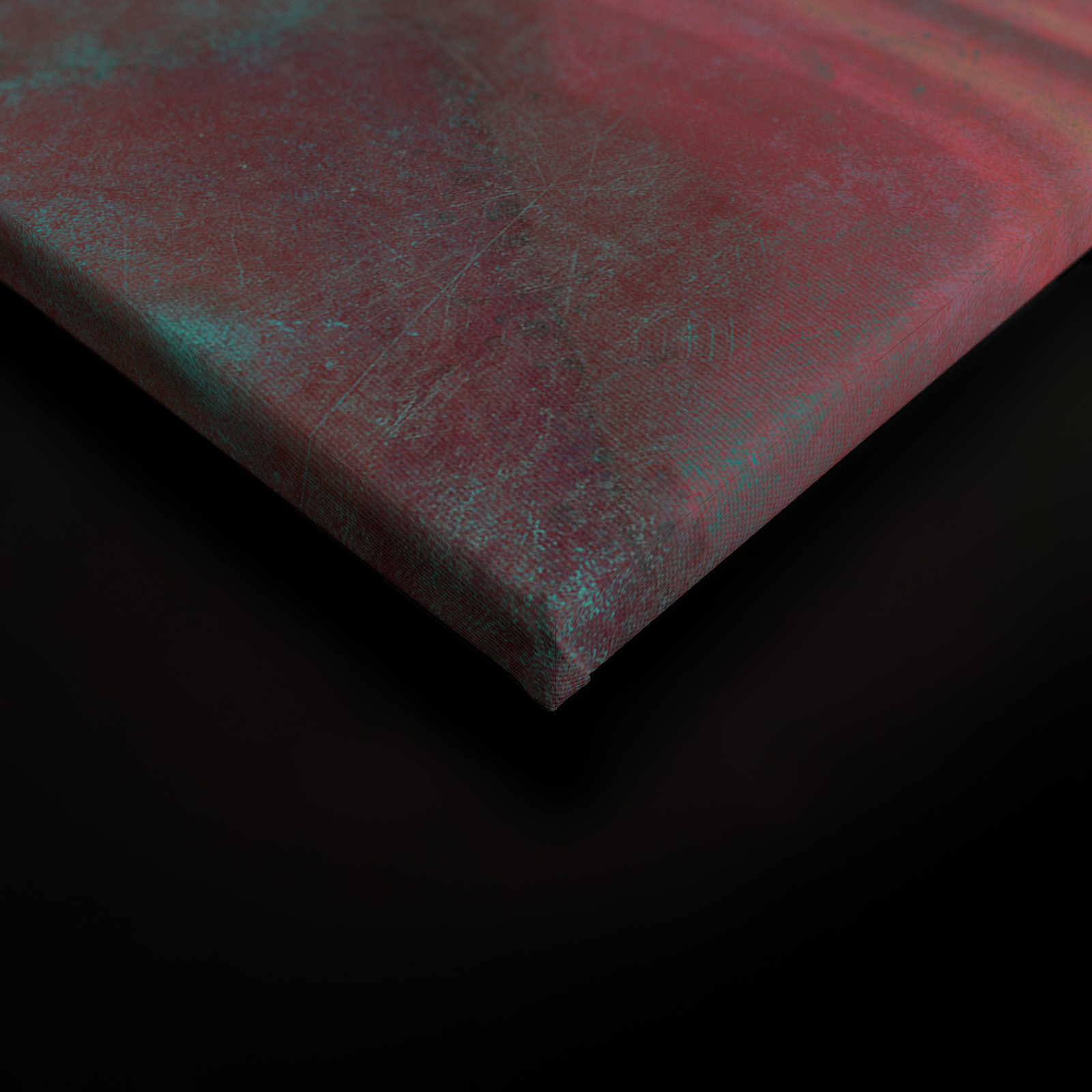             Mármol 1 - Mármol de colores como cuadro de lienzo de realce con estructura rayada - 0,90 m x 0,60 m
        