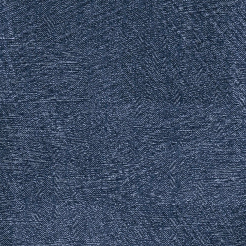             Papier peint à carreaux bleu nuit avec effet structuré & brillant - bleu
        