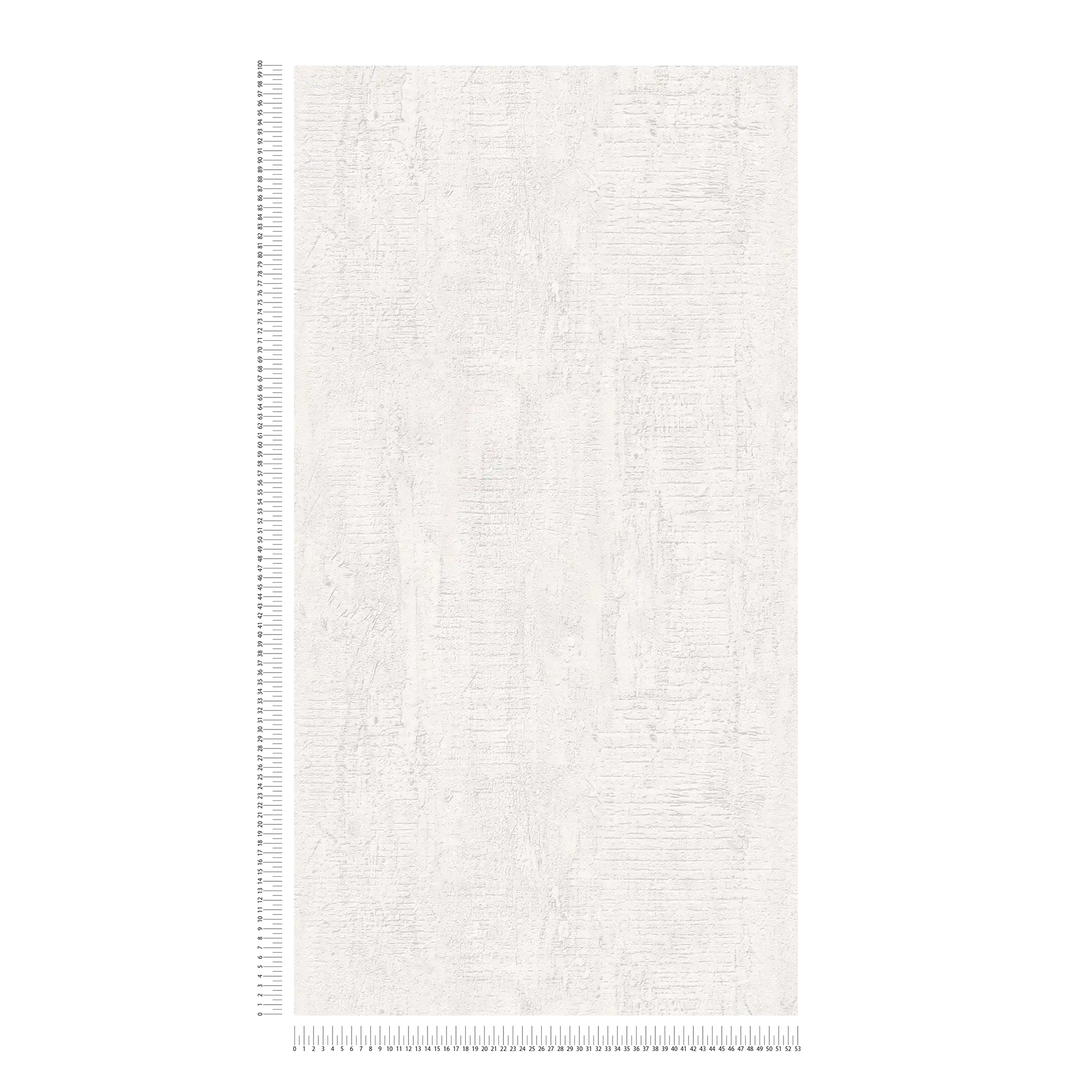             Papier peint imitation béton à structure rustique avec motif rugueux - Blanc
        