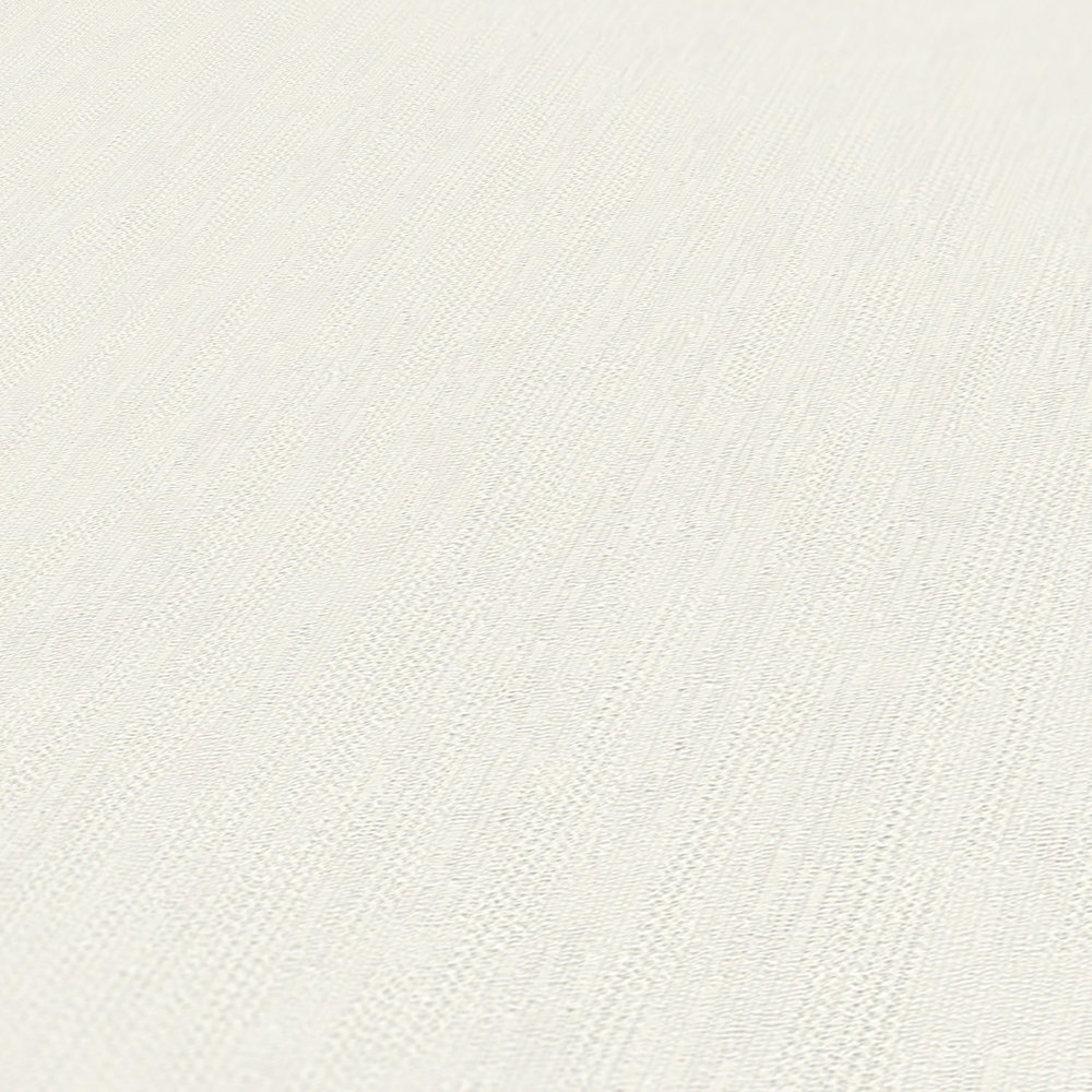             Non-woven wallpaper with fine textured pattern paintable - white
        