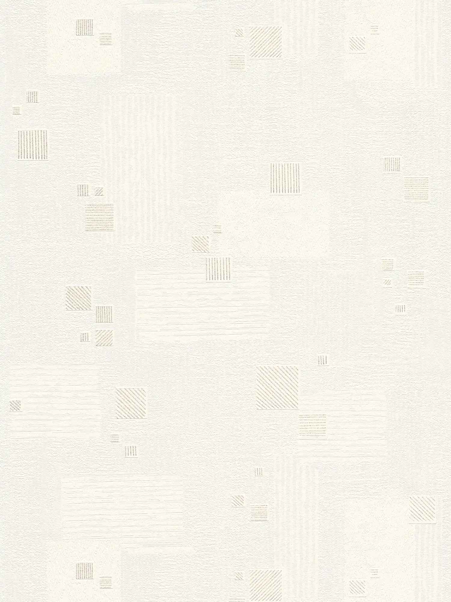 Vliestpaete retro pattern with plaster look structure - White
